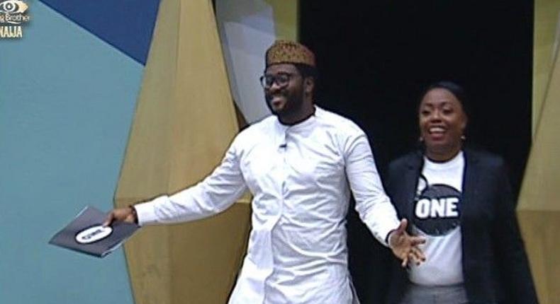 Desmond Elliot visits the Big Brother Naija house 