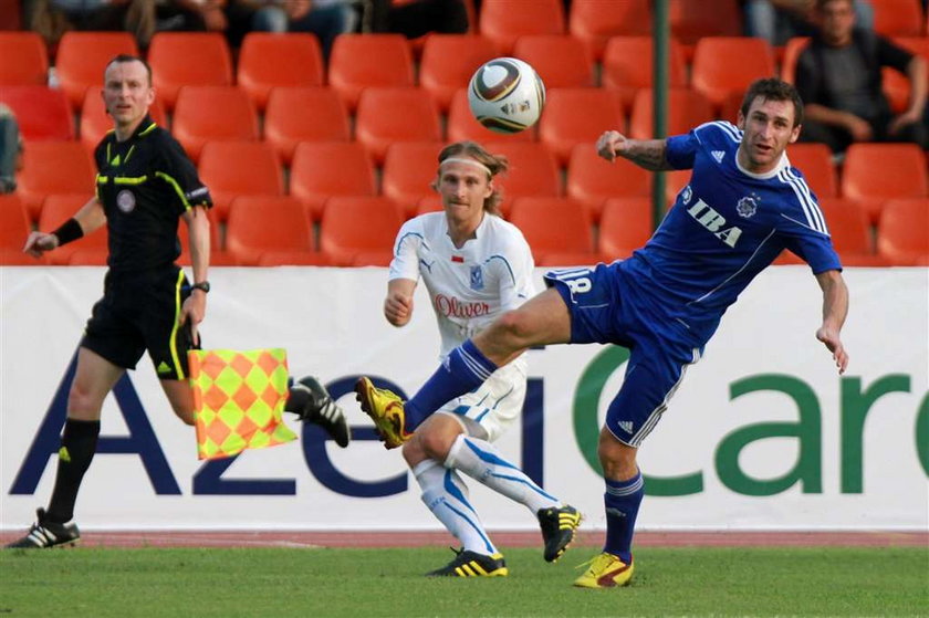 Inter Baku - Lech Poznań 0:1 w II rundzie eliminacji Ligi Mistrzów. Gola strzelił Artur Wichniarek