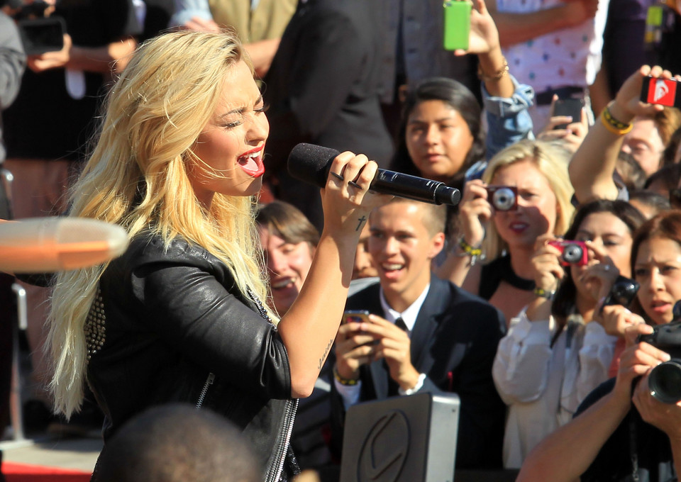 Demi Lovato podczas MTV VMA 2012 (fot. Getty Images)