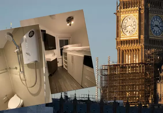 Patodeweloperka w Londynie. 7 metrów kwadratowych, łóżko na mikrofali. Jest nawet łazienka