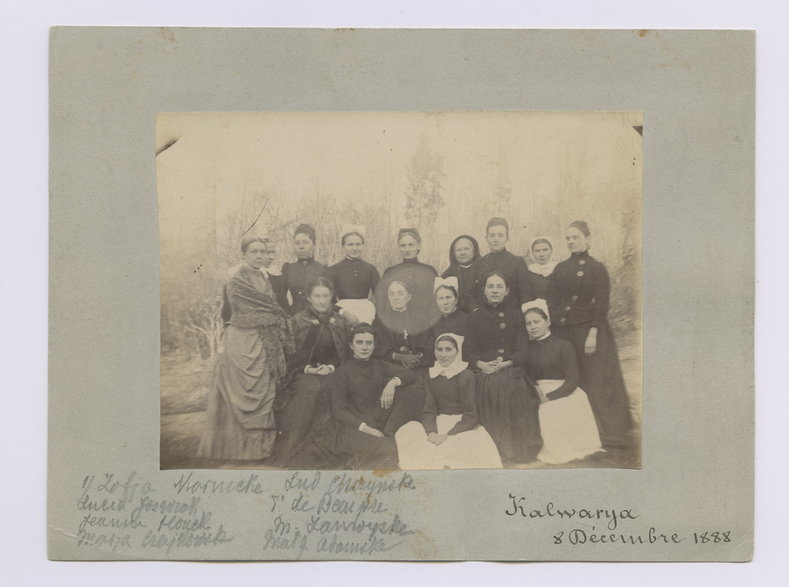 Uczennice i nauczycielki SDPK w Kalwarii Zebrzydowskiej, 8 grudnia 1888