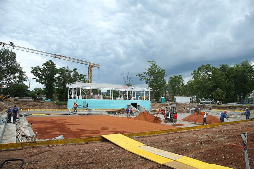 Gradnja terena za Adrija tur