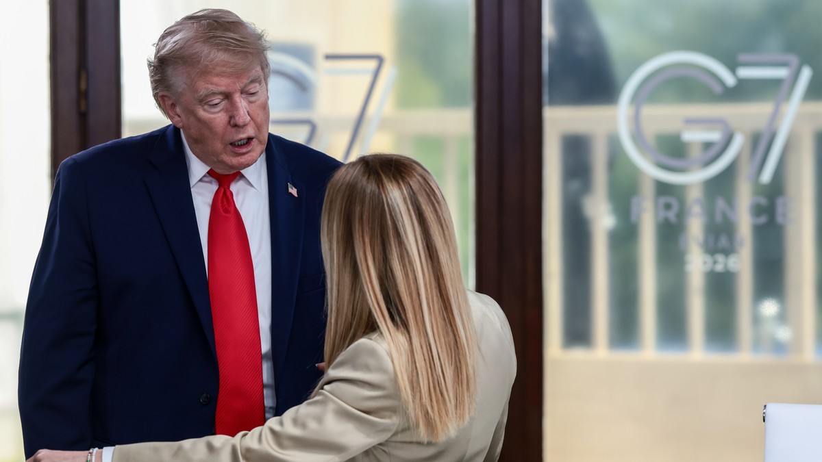 Donald Tramp i Đorđa Meloni na Samitu G7