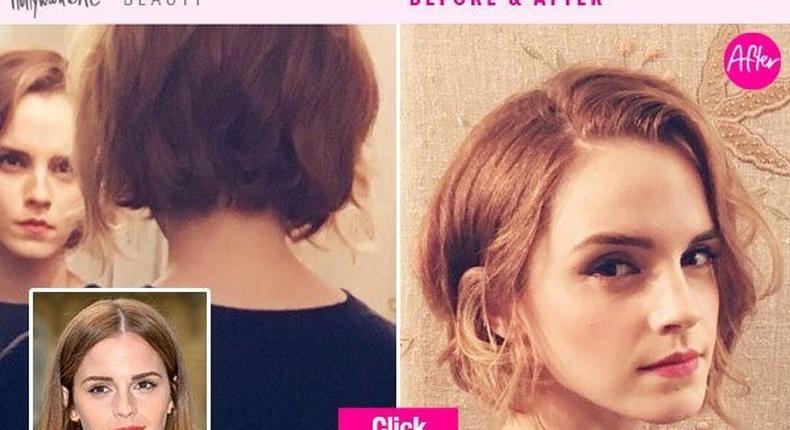 Emma Watson Transformation of hairstyle