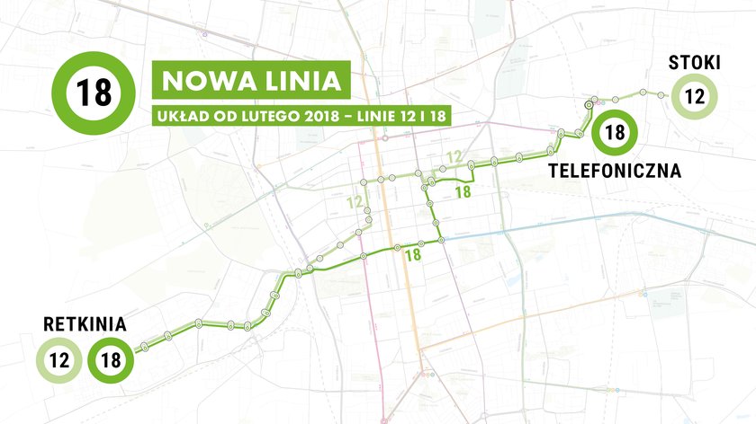 Zmiany tras autobusów i tramwajów MPK w Łodzi 2018