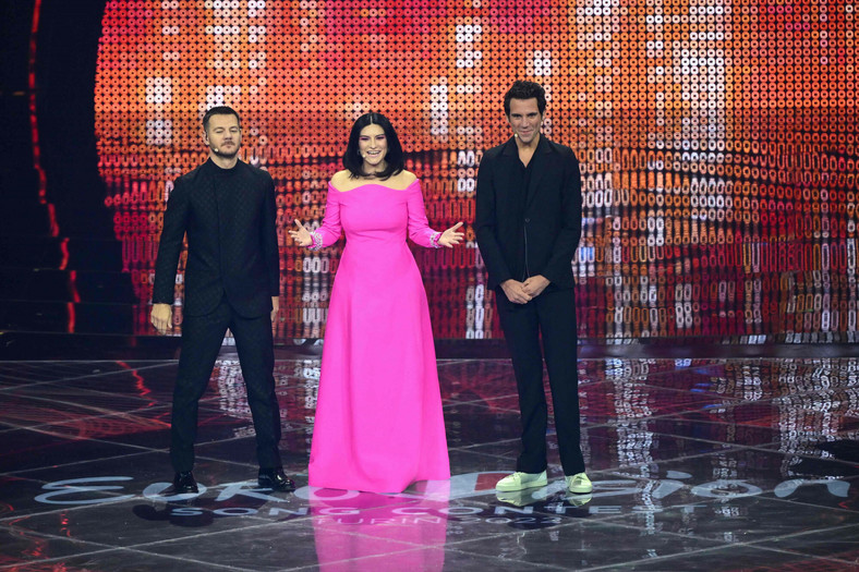 Eurowizja 2022. Alessandro Cattelan, Laura Pausini oraz Mika