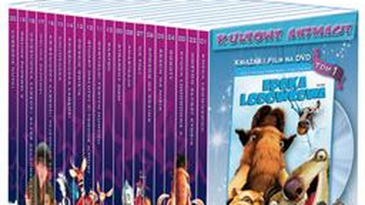 Od dziś, 9 lipca, można nabyć pierwszy film z kolekcji DVD "Kultowe animacje" - "Epokę lodowcową". Na całą kolekcję złoży się 20 tomów z filmami animowanymi.
