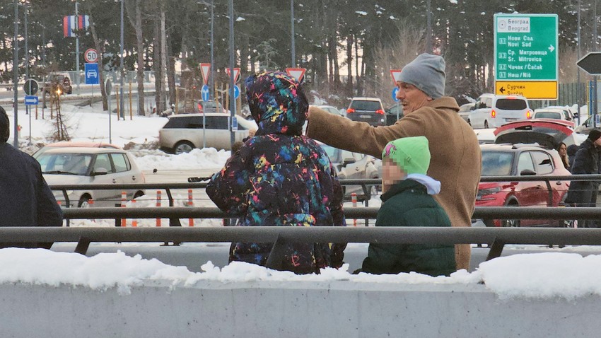 Bane Tomašević sa porodicom