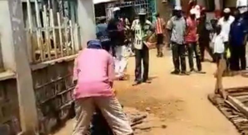 Man captured in viral video cutting another for allegedly stealing arrested (DCI)