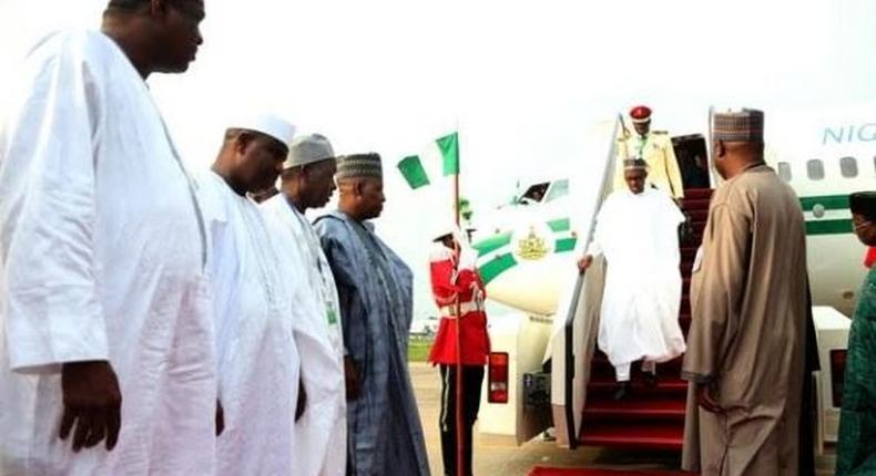 President Muhammadu Buhari returns to Nigeria after trips to Niger, Chad