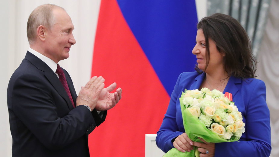 Władimir Putin i szefowa RT Margarita Simonian