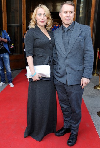 Aga Zaryan z partnerem na gali Fryderyków 2014