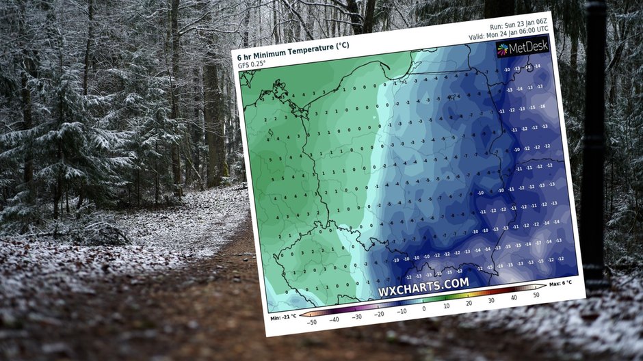 IMGW wydało ostrzeżenie meteorologiczne przed silnym mrozem na południu Małopolski