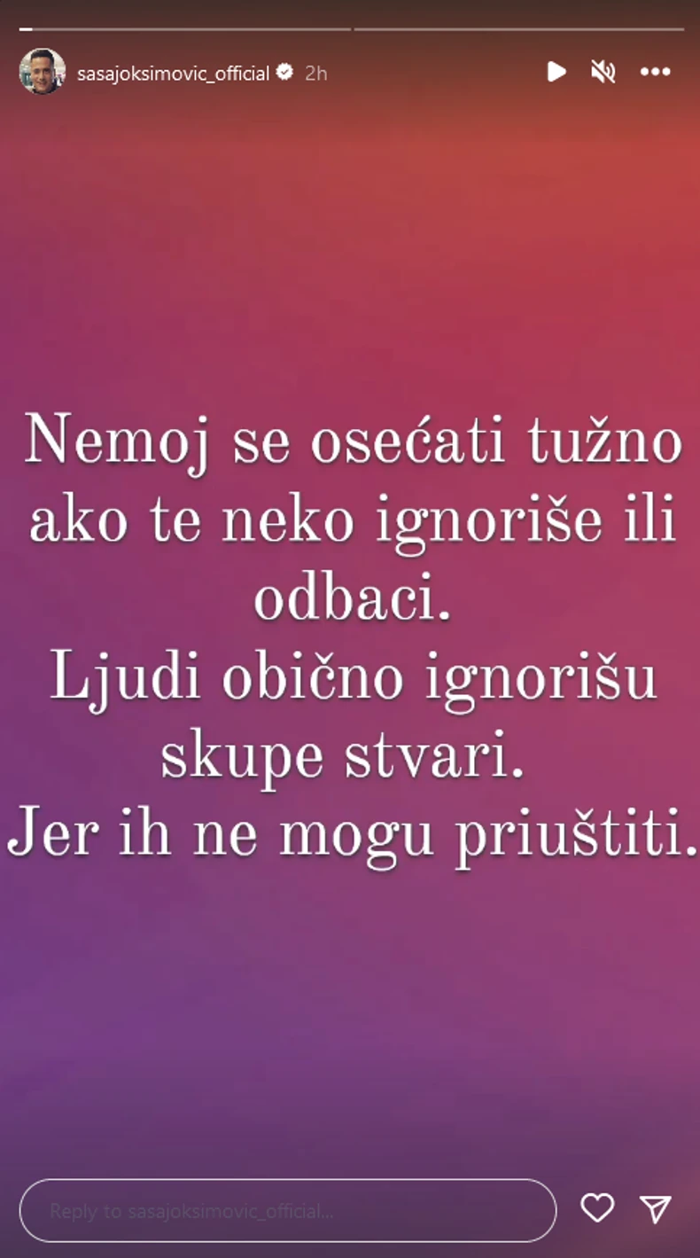 Oglasio se Saša Joksimović