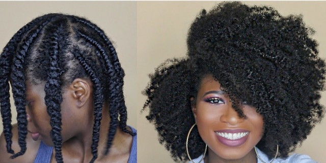 Image of Twist-out 4c hair style