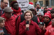 Presidential Candidate Elizabeth Warren Visits Chicago Teachers On Strike