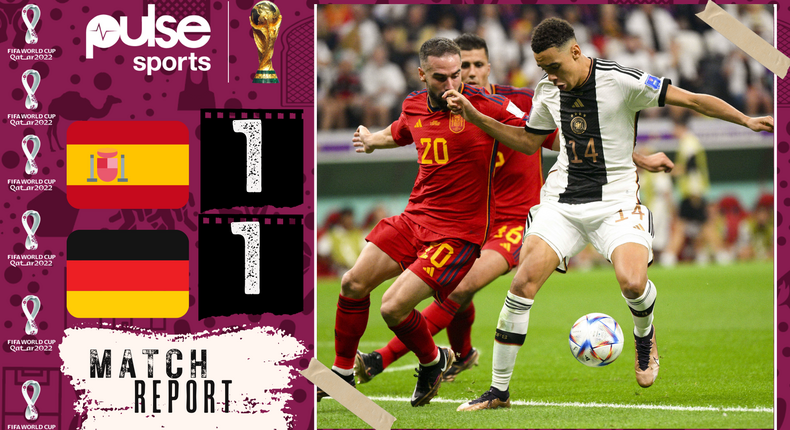 Spain and Germany play out an entertaining 1-1 draw