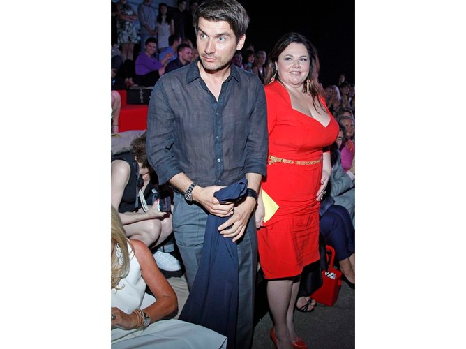 Katarzyna Niezgoda na pokazie kolekcji Deni Cler