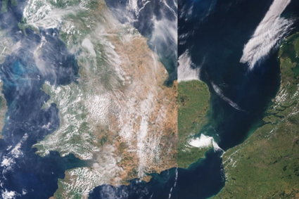 Zdjęcia satelitarne pokazują powagę tegorocznej suszy. Pogoda nie oszczędziła nawet Skandynawii