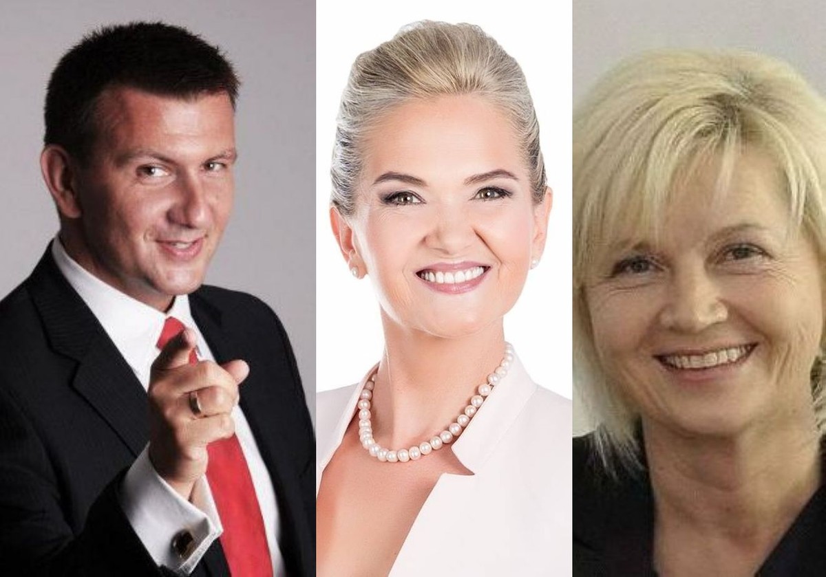 Marcin Maranda,  Lidia Staroń i Anna Kalata