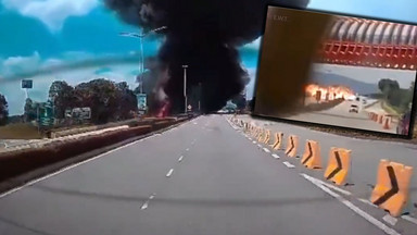 Katastrofa w Malezji. Odrzutowiec runął na autostradę, zginęło 10 osób