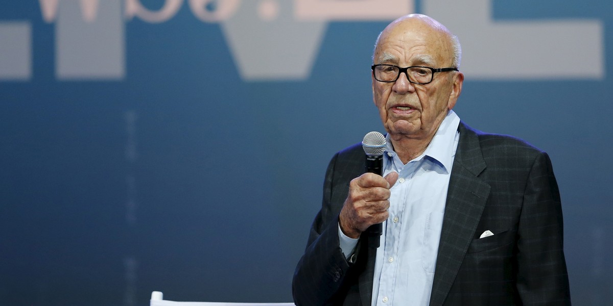 Potentat medialny Rupert Murdoch. Zdjęcie z 2015 r.