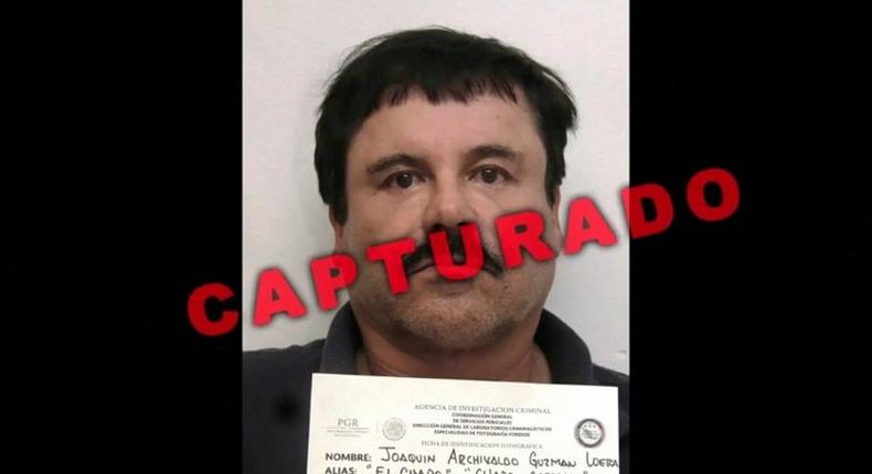 A January 2016 prison photo released by Mexican authorities shows Joaquin El Chapo Guzman who was captured after a prison break and six months spent on the run. He was extradited to the US in January 2017 and is awaiting trial in New York