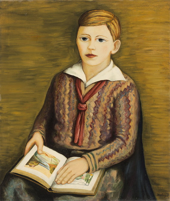 Mojżesz Kisling - "Chłopiec z książką" (1920)