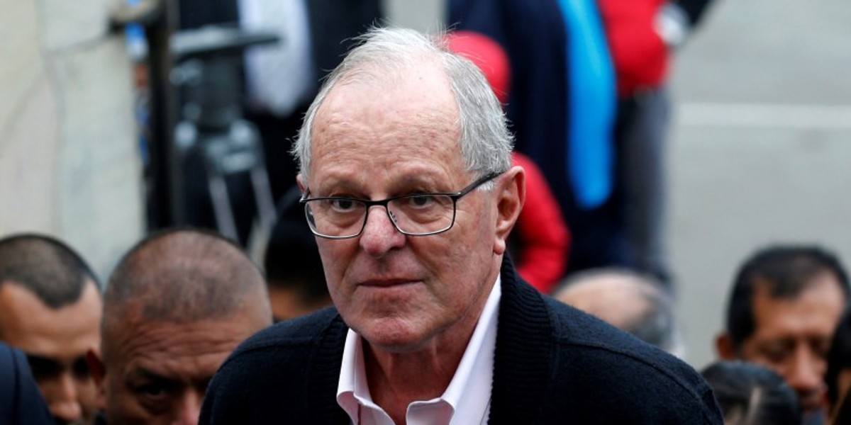 Incoming Peruvian President Pedro Pablo Kuczynski attends a Catholic mass at a church in Manchay on the outskirts of Lima.