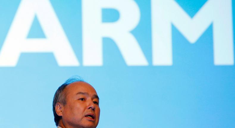 SoftBank chairman and CEO Masayoshi Son made a swoop for Britain's ARM Holdings.