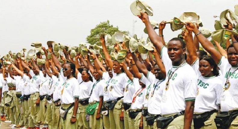 Youth Corps members at their passing out parade