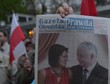 WARSZAWA AMBASADA ROSJI PROTEST ROCZNICA SMOLEŃSKA (demonstracja)