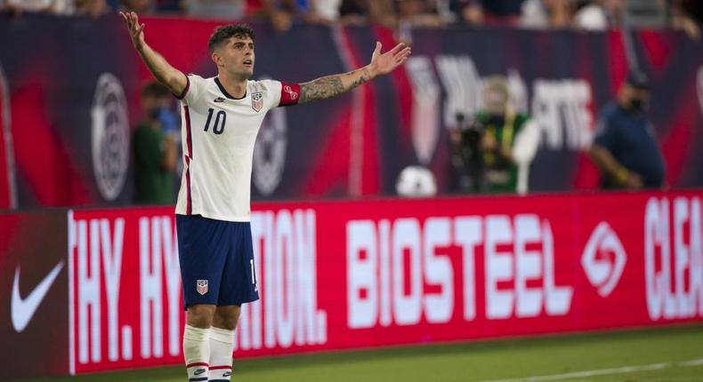 Chelsea's US international Christian Pulisic will miss next month's World Cup qualifiers as he recovers from an ankle injury Creator: Brett Carlsen