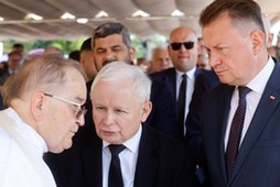 Jarosław Kaczyński i o. Tadeusz Rydzyk na Jasnej Górze