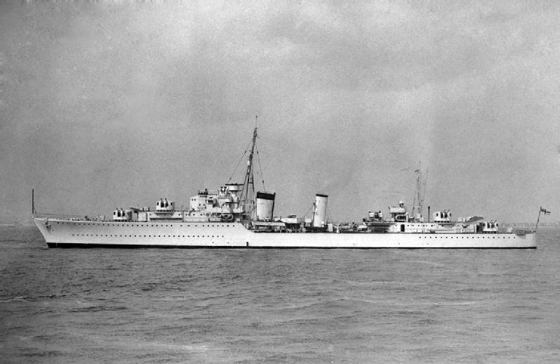 HMS Afridi typ Tribal