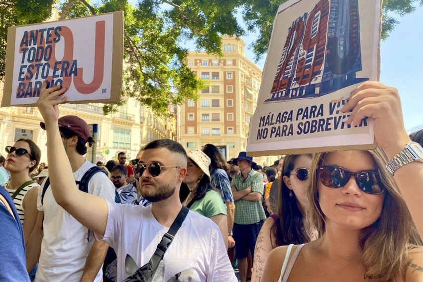 Protesti u Malagi, Španija, zbog masovnog turizma 29. juna