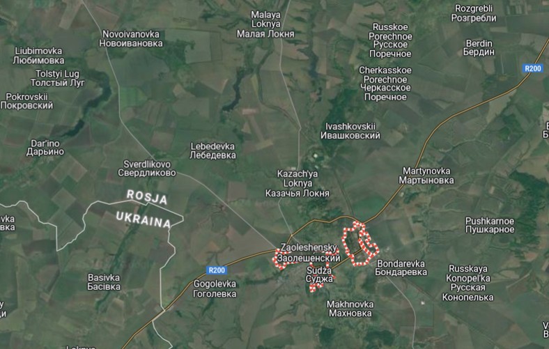 Soga, al norte de la ciudad de Malaya Lucnya, noreste - Novoivanovka