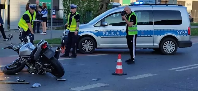 Motocyklista ranny w wypadku. Nie on go spowodował, ale kary nie uniknie