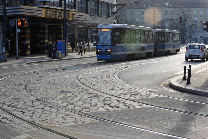 Tramwaj na Podwalu we Wrocławiu