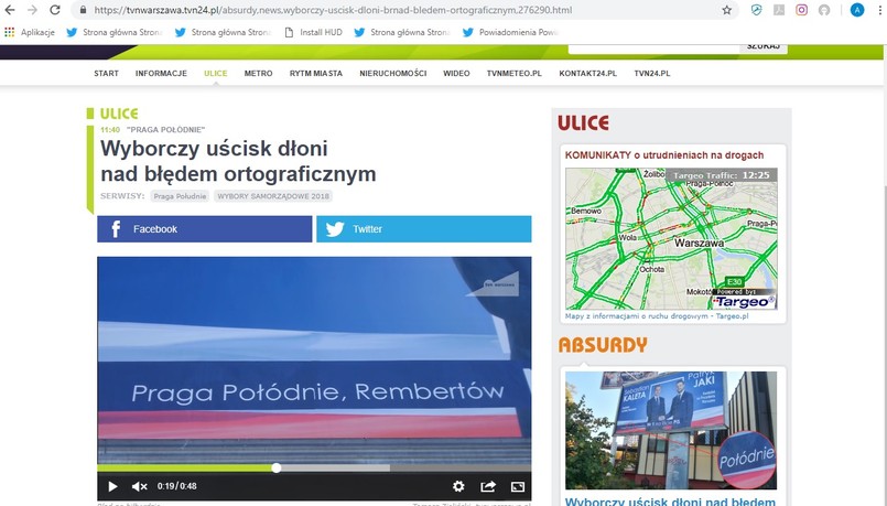 Błąd na billboardzie