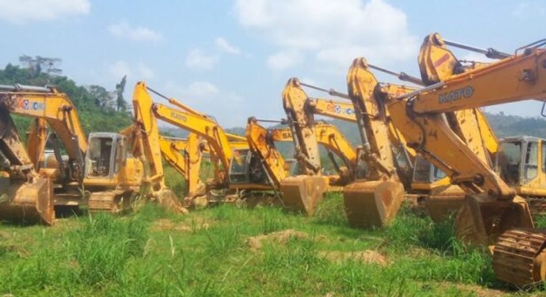 Galamsey excavators