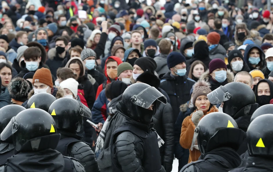 Protest u Sankt Peterburgu 31. januara