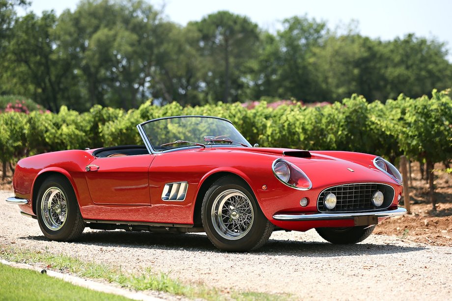 Its predecessor, the beguiling 250 GT California Spyder SWB, is another example from this very rare category. One sold at Amelia Island this year for $17.1 million.