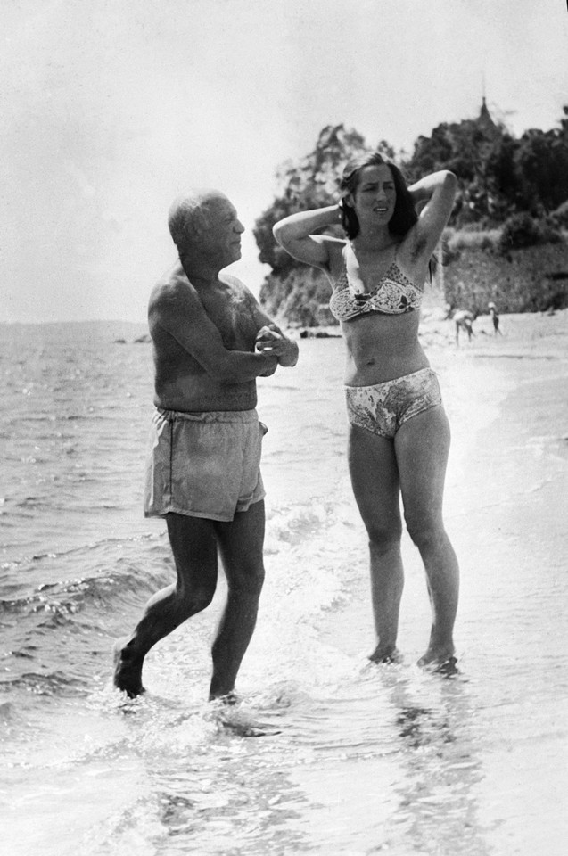 Françoise Gilot i Pablo Picasso, lato 1949 r.