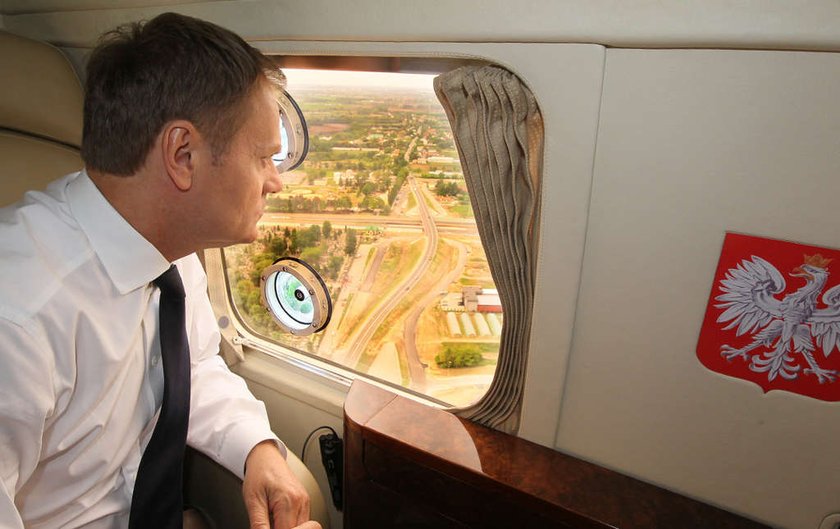 Donald Tusk wizytuje autostradę A2