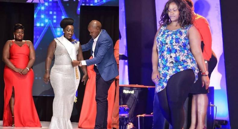 A collage of scenes from Miss Curvy Uganda 2019 competition