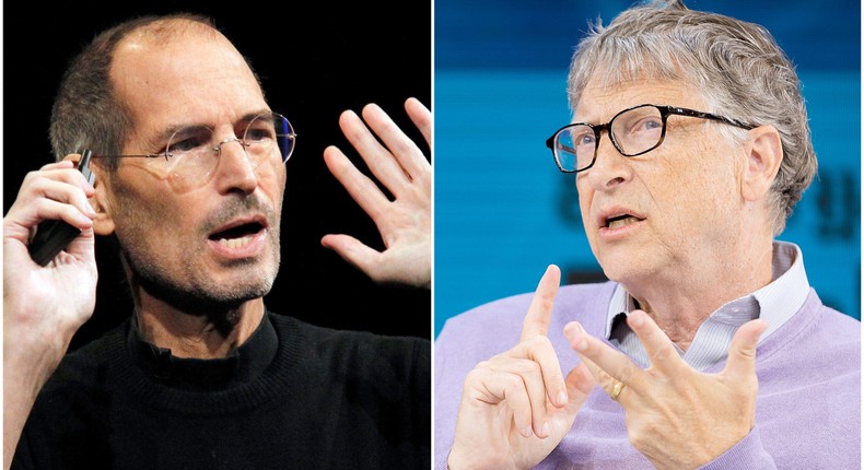 Steve Jobs, left, and Bill Gates, right, were alternately allies and enemies throughout their tenures at Apple and Microsoft, respectively.Beck Diefenbach/Reuters; Mike Cohen/Getty Images for The New York Times