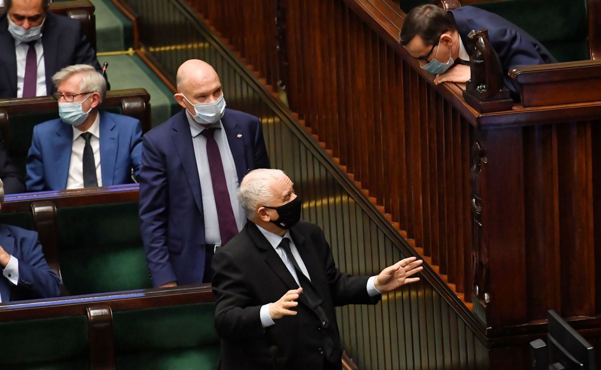 Jarosław Kaczyński i Mateusz Morawiecki