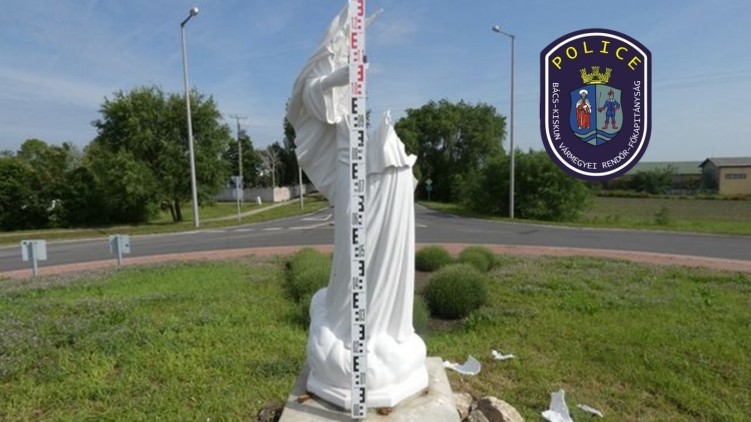 Képtelen volt leállni: két alkalommal is szétverte a dunavecsei Szűzanya-szobrot a fékevesztett férfi – mutatjuk, milyen büntetést kapott