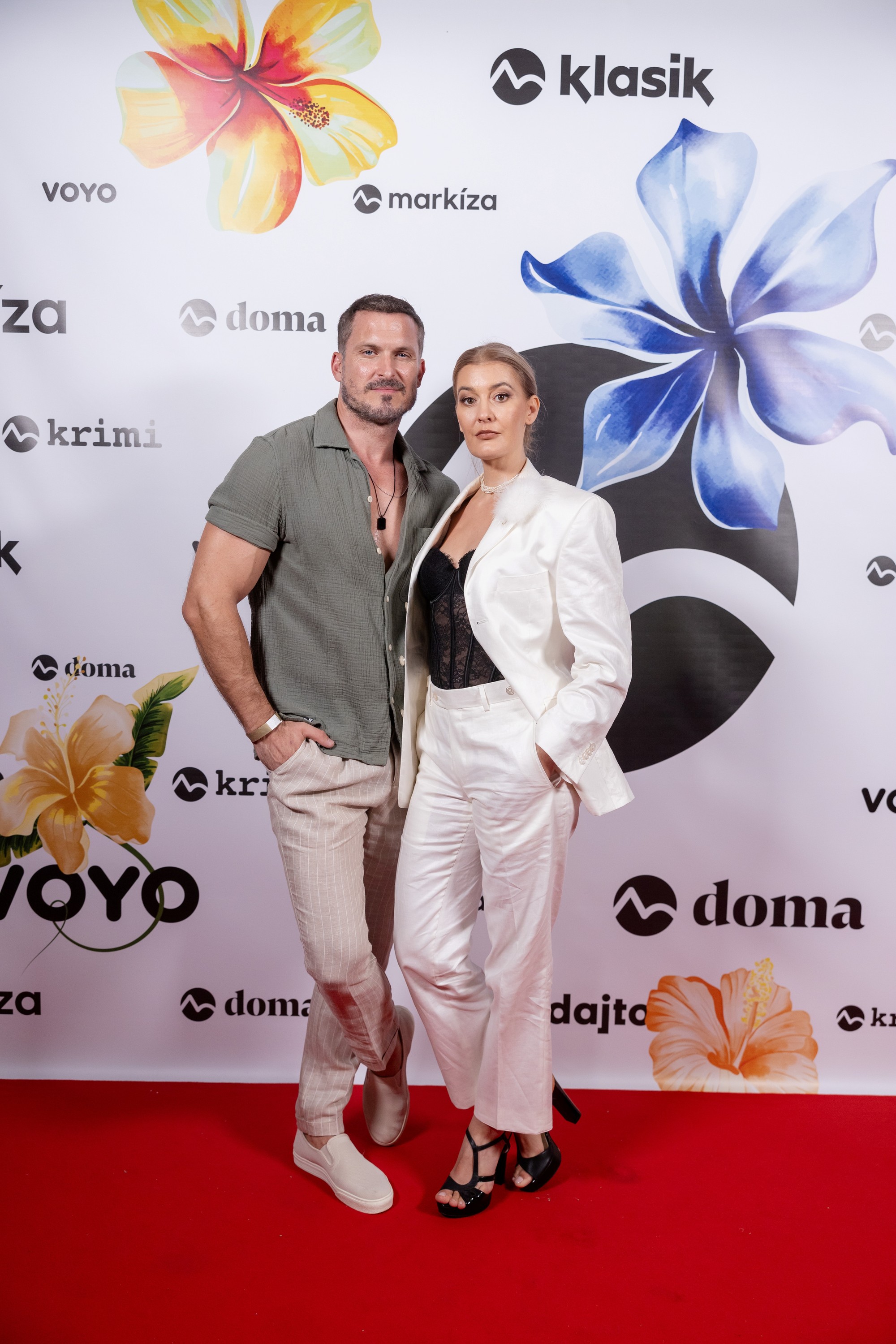 Letná párty TV Markíza - Ján Koleník a Jana Majeská.